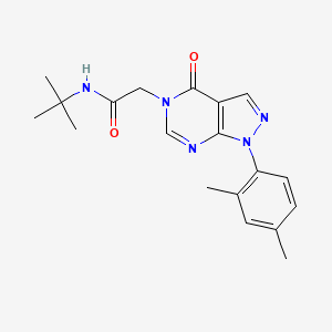 N-tert-butyl-2-[1-(2,4-dimethylphenyl)-4-oxopyrazolo[3,4-d]pyrimidin-5-yl]acetamide
