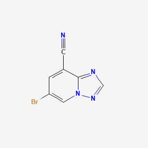 6-Bromo-[1,2,4]triazolo[1,5-a]pyridine-8-carbonitrile
