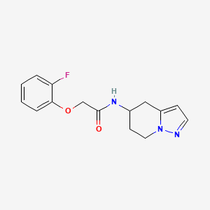 molecular formula C15H16FN3O2 B2593548 2-(2-fluorophenoxy)-N-(4,5,6,7-tetrahydropyrazolo[1,5-a]pyridin-5-yl)acetamide CAS No. 2034587-86-3