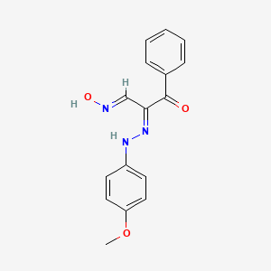 (2E,3E)-3-(N-hydroxyimino)-2-[2-(4-methoxyphenyl)hydrazin-1-ylidene]-1-phenylpropan-1-one
