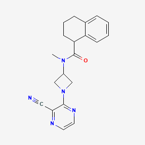 N-[1-(3-Cyanopyrazin-2-yl)azetidin-3-yl]-N-methyl-1,2,3,4-tetrahydronaphthalene-1-carboxamide