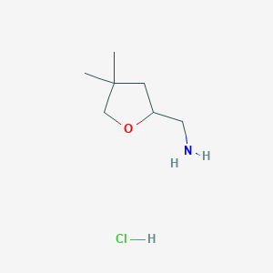 (4,4-Dimethyloxolan-2-yl)methanamine hydrochloride