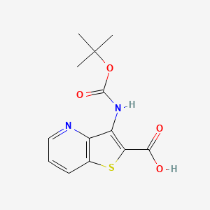 3-[(2-Methylpropan-2-yl)oxycarbonylamino]thieno[3,2-b]pyridine-2-carboxylic acid