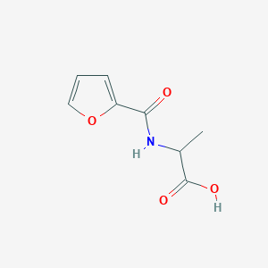 molecular formula C8H9NO4 B2593564 2-[(Furan-2-carbonyl)-amino]-propionic acid CAS No. 1001616-79-0