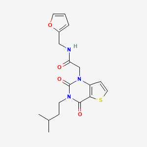 N-(furan-2-ylmethyl)-2-[3-(3-methylbutyl)-2,4-dioxo-3,4-dihydrothieno[3,2-d]pyrimidin-1(2H)-yl]acetamide