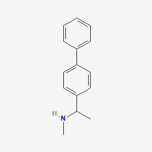molecular formula C15H17N B2593599 甲基[1-(4-苯基苯基)乙基]胺 CAS No. 926246-82-4