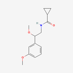 molecular formula C14H19NO3 B2593625 N-[2-methoxy-2-(3-methoxyphenyl)ethyl]cyclopropanecarboxamide CAS No. 1797281-48-1