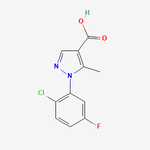 1-(2-chloro-5-fluorophenyl)-5-methyl-1H-pyrazole-4-carboxylic acid