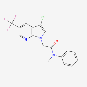 2-[3-chloro-5-(trifluoromethyl)-1H-pyrrolo[2,3-b]pyridin-1-yl]-N-methyl-N-phenylacetamide