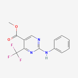 Methyl 2-anilino-4-(trifluoromethyl)pyrimidine-5-carboxylate