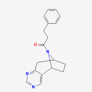 3-phenyl-1-((5R,8S)-6,7,8,9-tetrahydro-5H-5,8-epiminocyclohepta[d]pyrimidin-10-yl)propan-1-one