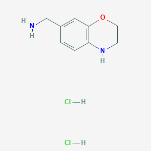 (3,4-dihydro-2H-1,4-benzoxazin-7-yl)methanamine dihydrochloride