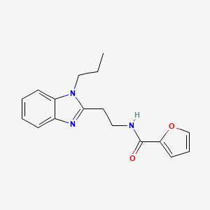 N-[2-(1-propylbenzimidazol-2-yl)ethyl]furan-2-carboxamide