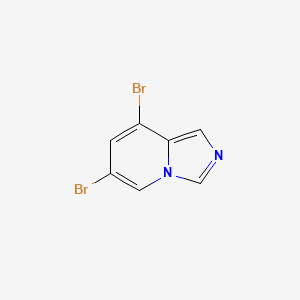 molecular formula C7H4Br2N2 B2593780 6,8-Dibromoimidazo[1,5-a]pyridine CAS No. 1427398-85-3