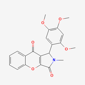 2-Methyl-1-(2,4,5-trimethoxyphenyl)-1,2-dihydrochromeno[2,3-c]pyrrole-3,9-dione