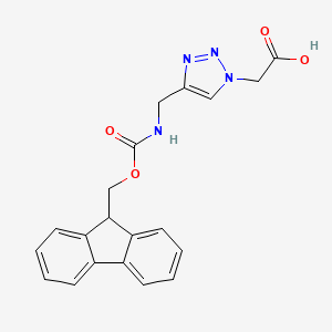 2-{4-[({[(9H-fluoren-9-yl)methoxy]carbonyl}amino)methyl]-1H-1,2,3-triazol-1-yl}acetic acid