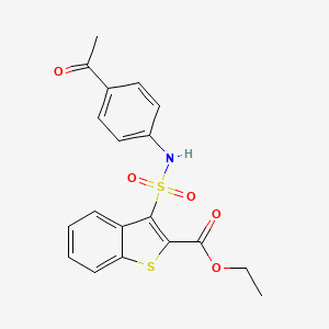 Ethyl 3-[(4-acetylphenyl)sulfamoyl]-1-benzothiophene-2-carboxylate