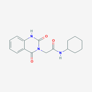 molecular formula C16H19N3O3 B2593850 N-cyclohexyl-2-(2,4-dioxo-1,2,3,4-tetrahydroquinazolin-3-yl)acetamide CAS No. 896381-10-5