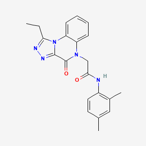 molecular formula C21H21N5O2 B2593901 N-(2,4-dimethylphenyl)-2-(1-ethyl-4-oxo-[1,2,4]triazolo[4,3-a]quinoxalin-5(4H)-yl)acetamide CAS No. 1357797-47-7