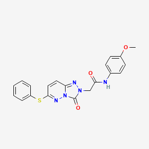 molecular formula C20H17N5O3S B2593936 N-(4-methoxyphenyl)-2-[3-oxo-6-(phenylsulfanyl)-2H,3H-[1,2,4]triazolo[4,3-b]pyridazin-2-yl]acetamide CAS No. 1251632-23-1