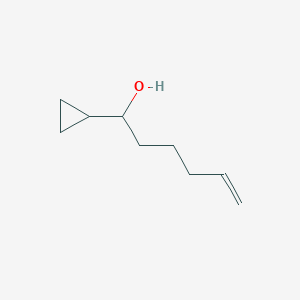 molecular formula C9H16O B2594052 1-cyclopropylhex-5-en-1-ol CAS No. 857859-87-1