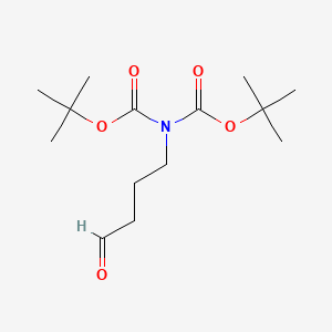 molecular formula C14H25NO5 B2594172 tert-butyl N-[(tert-butoxy)carbonyl]-N-(4-oxobutyl)carbamate CAS No. 177899-21-7