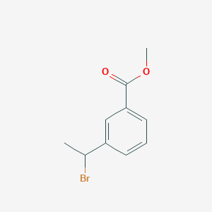 molecular formula C10H11BrO2 B2594278 Methyl 3-(1-bromoethyl)benzoate CAS No. 50603-99-1