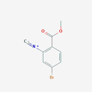 molecular formula C9H6BrNO2 B2594286 Methyl 4-bromo-2-isocyanobenzoate CAS No. 1835172-50-3