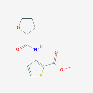molecular formula C11H13NO4S B259431 methyl 3-[(tetrahydro-2-furanylcarbonyl)amino]-2-thiophenecarboxylate 
