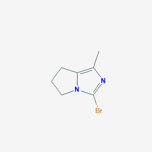 molecular formula C7H9BrN2 B2594366 3-bromo-1-methyl-5H,6H,7H-pyrrolo[1,2-c]imidazole CAS No. 2375260-11-8