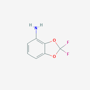 molecular formula C7H5F2NO2 B025945 4-Amino-2,2-difluoro-1,3-benzodioxole CAS No. 106876-54-4