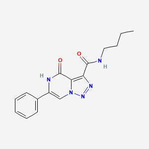 B2594561 N-butyl-4-oxo-6-phenyl-4,5-dihydro[1,2,3]triazolo[1,5-a]pyrazine-3-carboxamide CAS No. 2109481-93-6