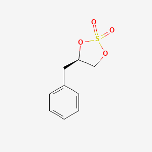 molecular formula C9H10O4S B2594577 (4R)-4-benzyl-1,3,2lambda6-dioxathiolane-2,2-dione CAS No. 125043-36-9