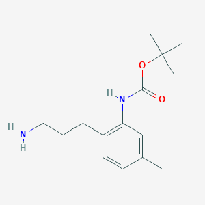 Tert-butyl N-[2-(3-aminopropyl)-5-methylphenyl]carbamate