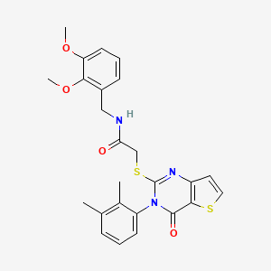 N-(2,3-dimethoxybenzyl)-2-{[3-(2,3-dimethylphenyl)-4-oxo-3,4-dihydrothieno[3,2-d]pyrimidin-2-yl]sulfanyl}acetamide