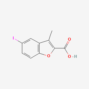 molecular formula C10H7IO3 B2594614 5-Iodo-3-methyl-1-benzofuran-2-carboxylic acid CAS No. 284488-36-4