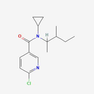 6-chloro-N-cyclopropyl-N-(3-methylpentan-2-yl)pyridine-3-carboxamide