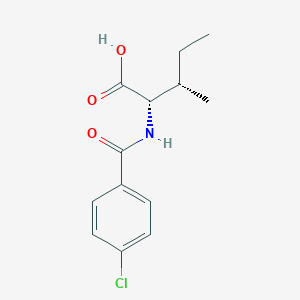 (2S,3S)-2-[(4-chlorobenzoyl)amino]-3-methylpentanoic acid