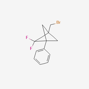 1-(Bromomethyl)-2,2-difluoro-3-phenylbicyclo[1.1.1]pentane