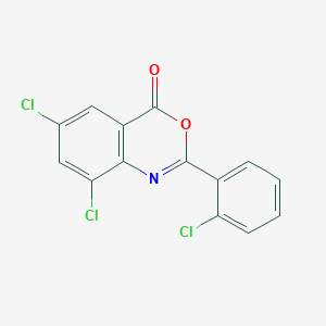 6,8-dichloro-2-(2-chlorophenyl)-4H-3,1-benzoxazin-4-one
