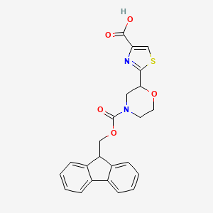 2-[4-(9H-Fluoren-9-ylmethoxycarbonyl)morpholin-2-yl]-1,3-thiazole-4-carboxylic acid