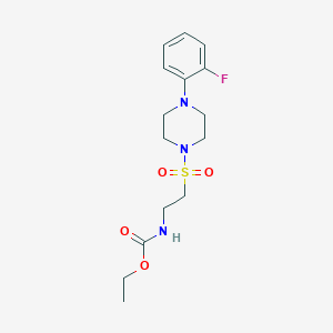 Ethyl (2-((4-(2-fluorophenyl)piperazin-1-yl)sulfonyl)ethyl)carbamate