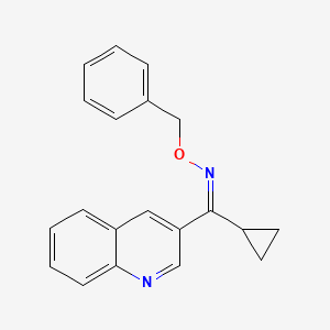 cyclopropyl(3-quinolinyl)methanone O-benzyloxime