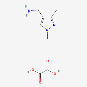 (1,3-Dimethyl-1H-pyrazol-4-yl)methanamine oxalate