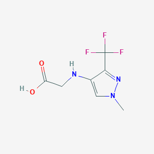 2-[[1-Methyl-3-(trifluoromethyl)pyrazol-4-yl]amino]acetic acid