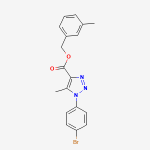 3-methylbenzyl 1-(4-bromophenyl)-5-methyl-1H-1,2,3-triazole-4-carboxylate
