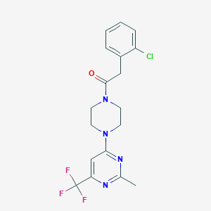 4-{4-[(2-Chlorophenyl)acetyl]piperazin-1-yl}-2-methyl-6-(trifluoromethyl)pyrimidine