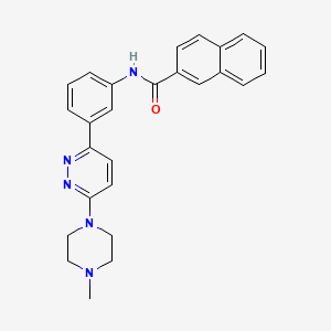 N-(3-(6-(4-methylpiperazin-1-yl)pyridazin-3-yl)phenyl)-2-naphthamide