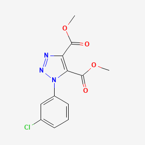 molecular formula C12H10ClN3O4 B2594683 dimethyl 1-(3-chlorophenyl)-1H-1,2,3-triazole-4,5-dicarboxylate CAS No. 252725-55-6