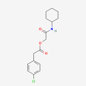 [2-(Cyclohexylamino)-2-oxoethyl] 2-(4-chlorophenyl)acetate